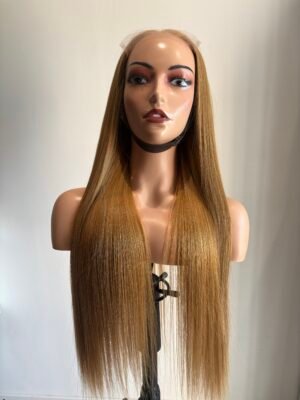 ✨ Perruque indienne blonde de 28 pouces 💁‍♀️