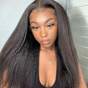 Perruques kinky couleur cheveux 22 pouces